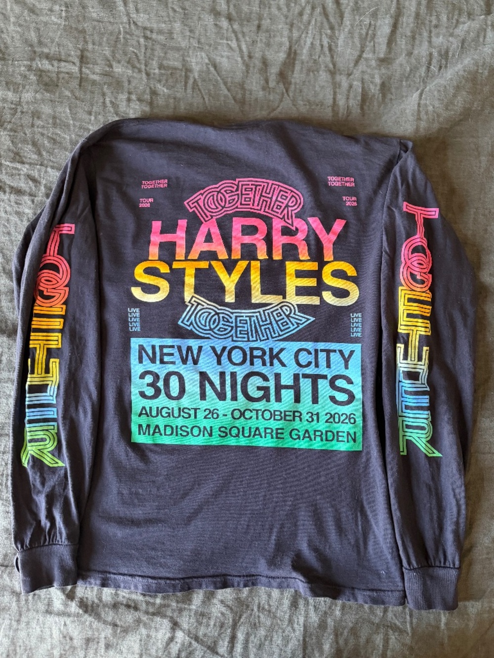 Harry Styles - Together Together Tour - NYC 30 Nights Long Sleeve - Pop Up Excl.